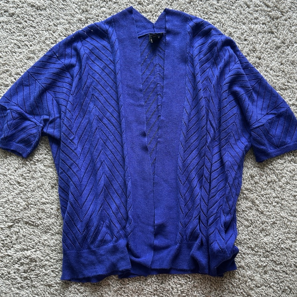 Worthington Vibrant Blue Knit Sweater
